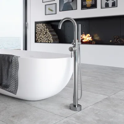 Semplice SBS600 - Freistehende Wannenarmatur, Chrom