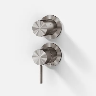 Semplice SBR901 - Einhebel-Brausemischer, PVD-gebürsteter Stahl