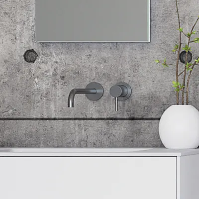 Semplice SHV502 - Einhebel-Waschtischmischer, 22 cm Auslauf, PVD Brushed Steel