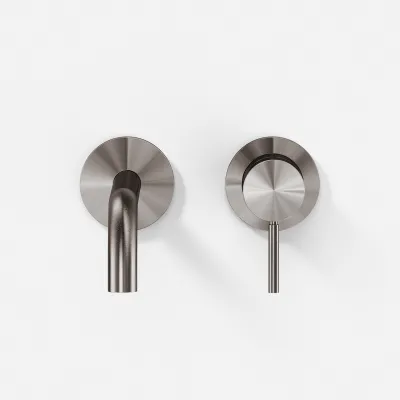 Semplice SHV502 - Einhebel-Waschtischmischer, 22 cm Auslauf, PVD Brushed Steel