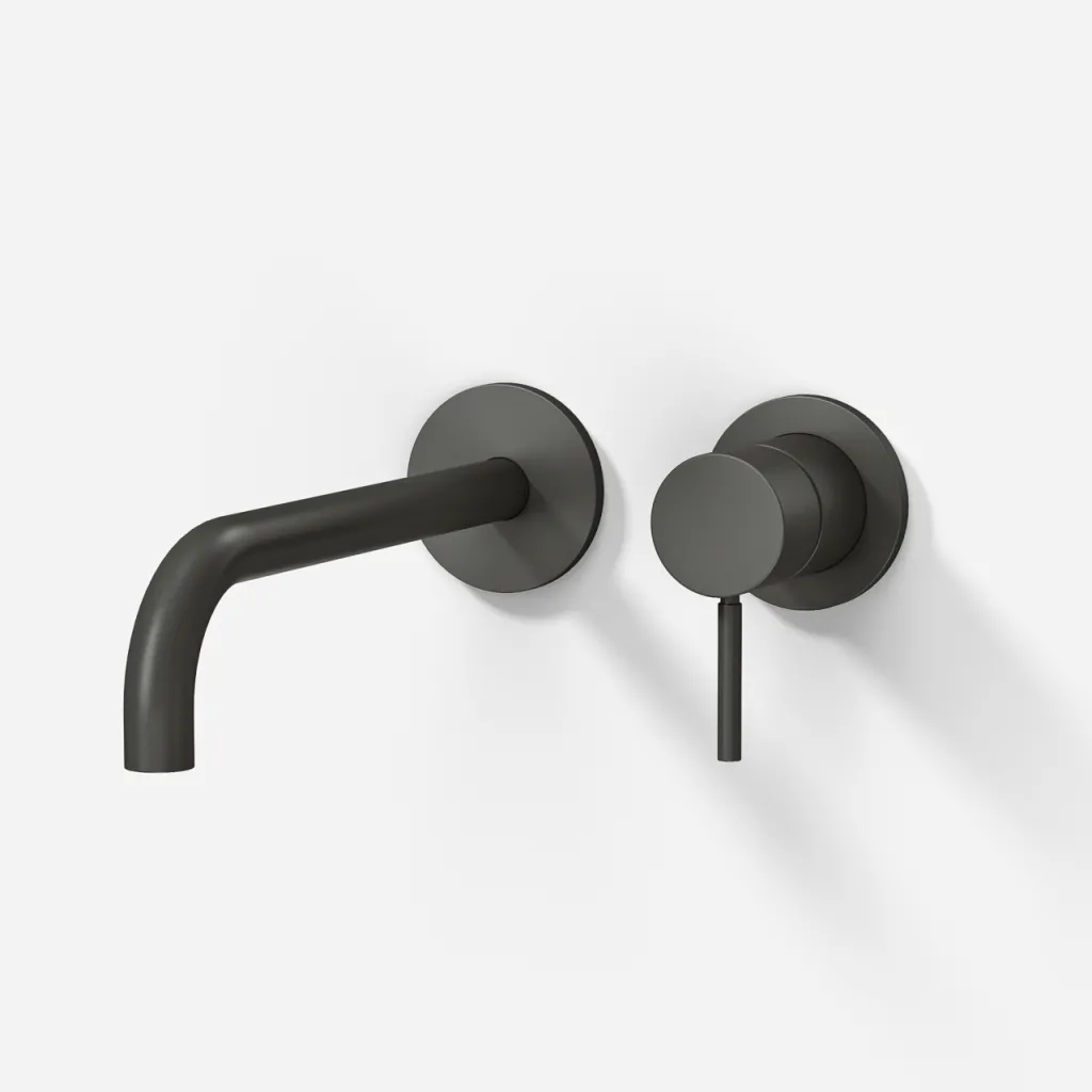 Semplice SHV502 - 1-Griff-Waschtischarmatur, 22 cm Auslauf, PVD Matt Gun Metal