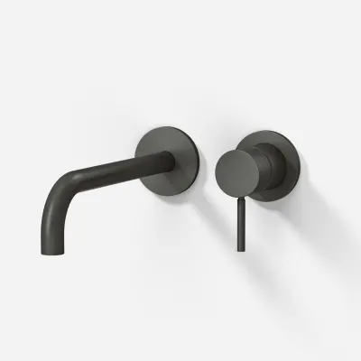 Semplice SHV502 - 1-Griff-Waschtischarmatur, 22 cm Auslauf, PVD Matt Gun Metal