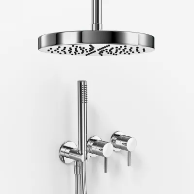 Semplice SBR801 S03 - XL Rain DeLux Ø24 cm, Decke, Chrom