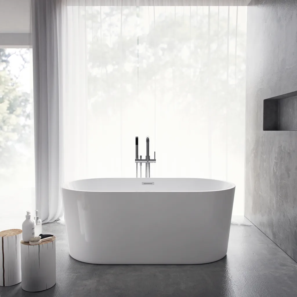 Milano Cello 142 - Badewanne 142x70 cm, Weiß glänzend