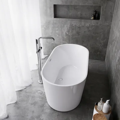 Milano Cello 142 - Badewanne 142x70 cm, Weiß glänzend