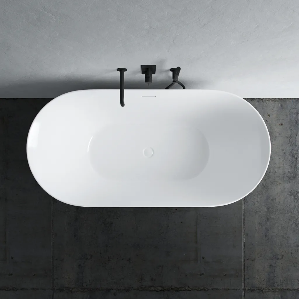 Coco 150 - Badewanne 150x72 cm, Slim Design, Weiß glänzend