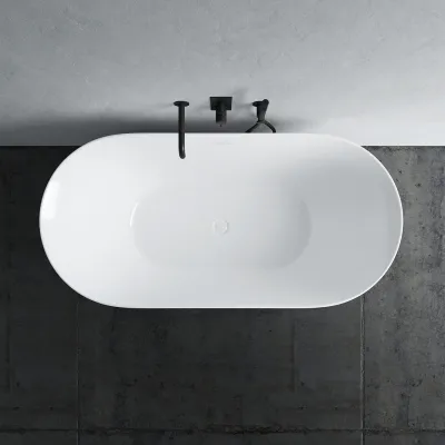 Coco 150 - Badewanne 150x72 cm, Slim Design, Weiß glänzend