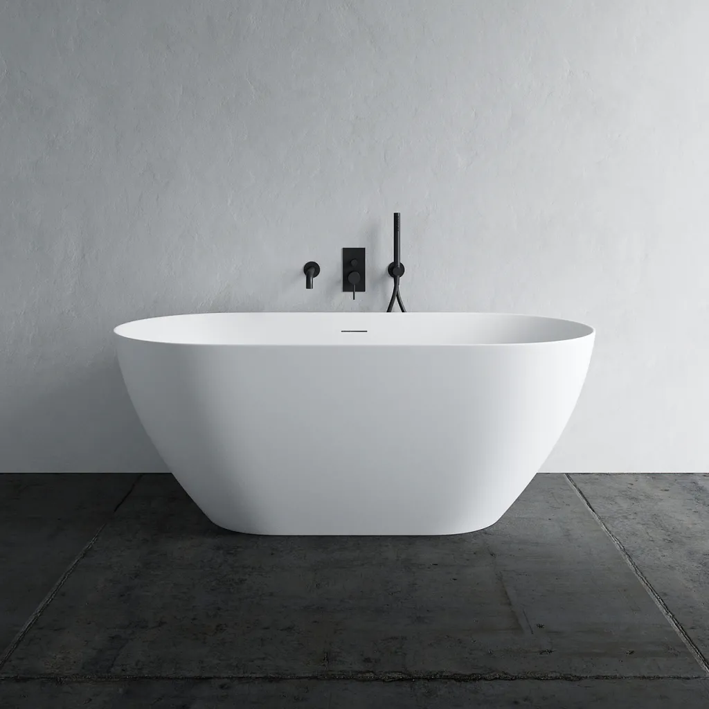 Coco 150 - Badewanne 150x72 cm, Slim-Design, Mattweiß