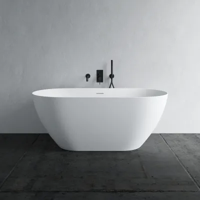 Coco 150 - Badewanne 150x72 cm, Slim-Design, Mattweiß