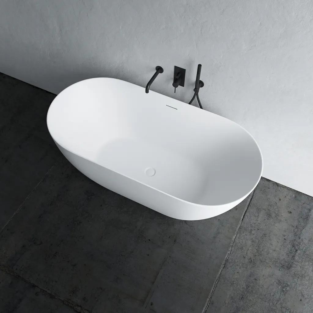 Coco 150 - Badewanne 150x72 cm, Slim-Design, Mattweiß