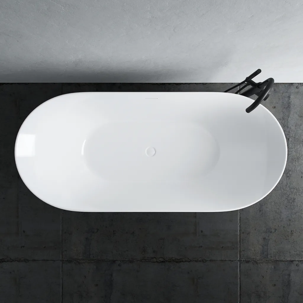 Coco 178 - 178x78 cm Badewanne, Slim Design, Weiß glänzend