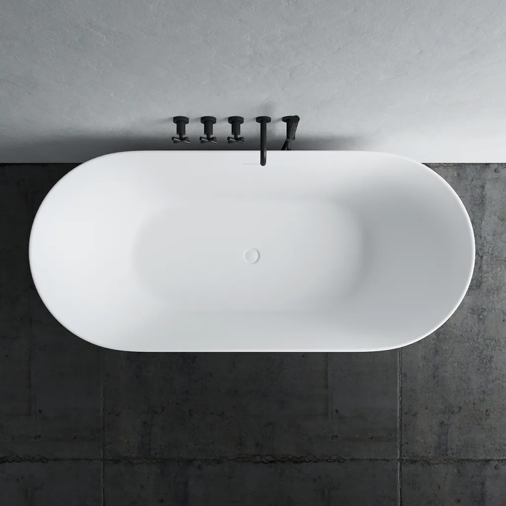 Takai 178 - 178x80 cm Badewanne, Slim Design, Mattweiß