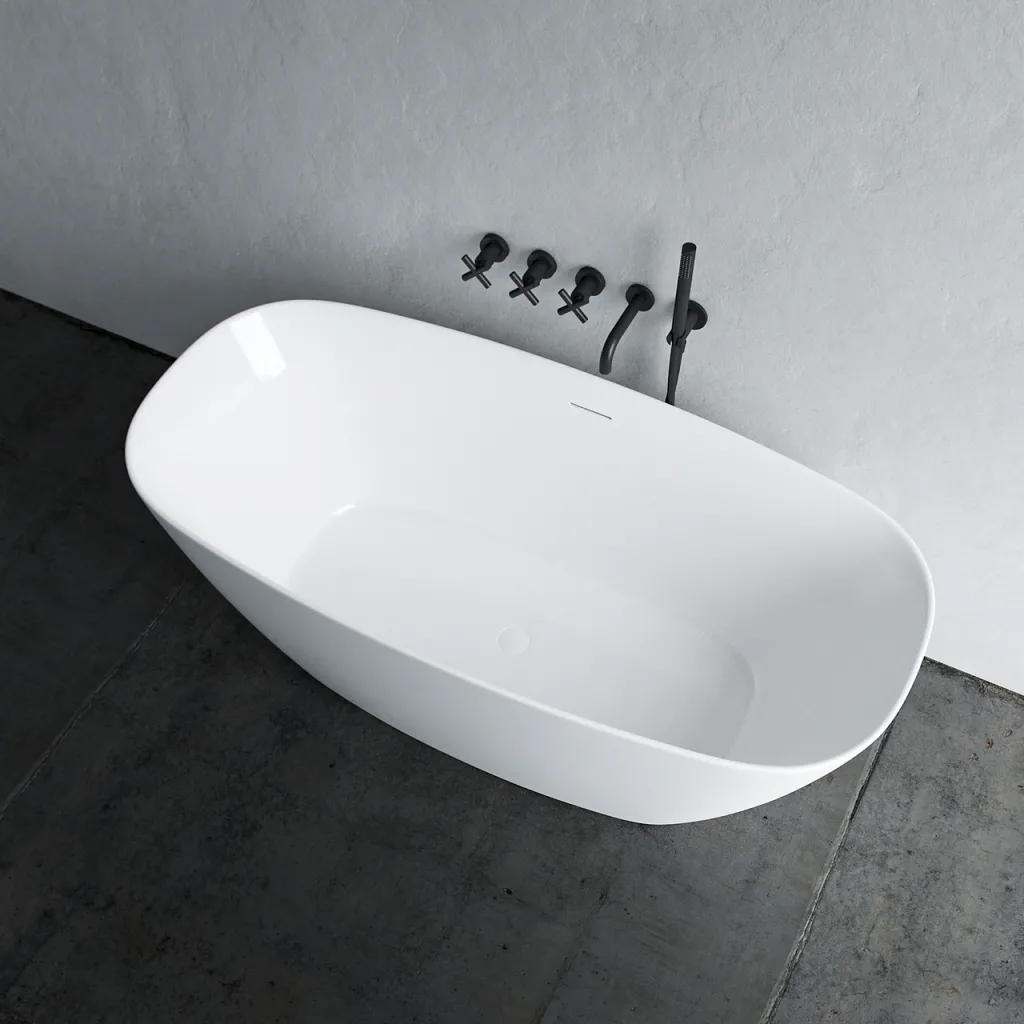 Chic 150 - 150x72 cm Badewanne, Slim Design, Weiß glänzend