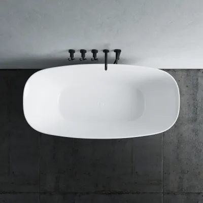 Chic 150 - 150x72 cm Badewanne, Slim Design, Weiß glänzend