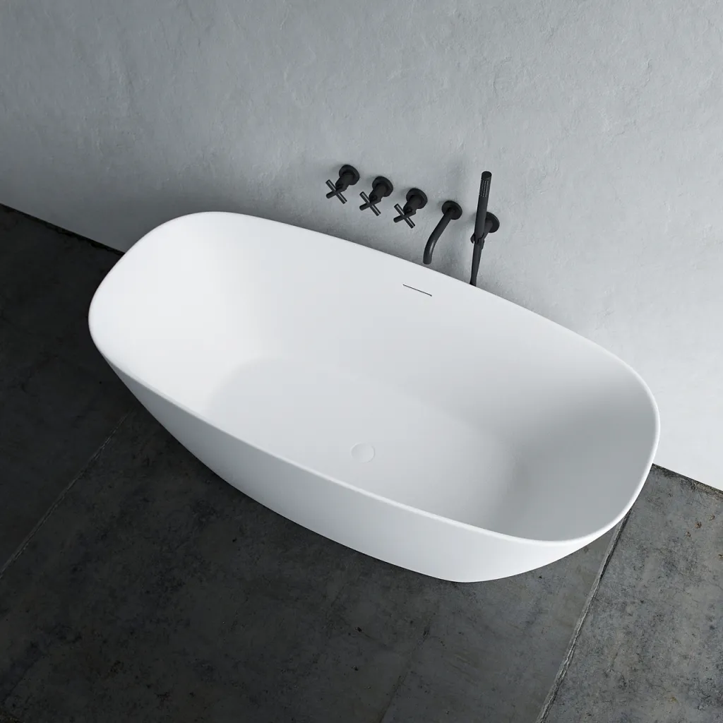 Chic 150 - 150x72 cm Badewanne, Slim Design, mattweiß