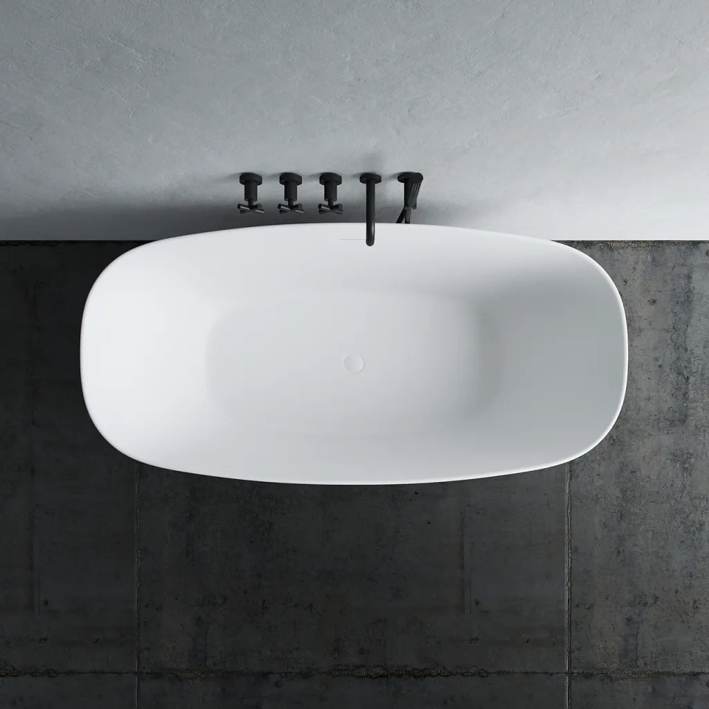 Chic 150 - 150x72 cm Badewanne, Slim Design, mattweiß