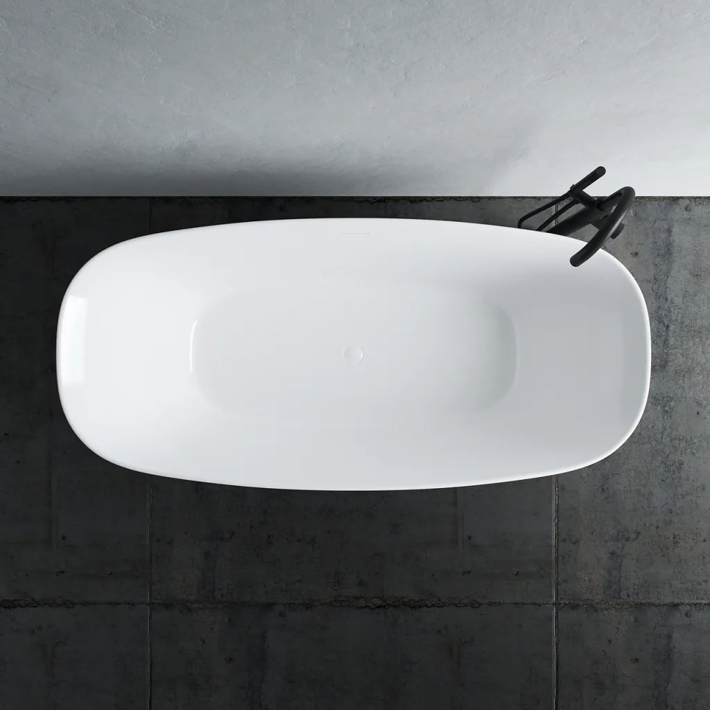 Chic 170 - 170x78 cm Badewanne, Slim Design, Weiß glänzend