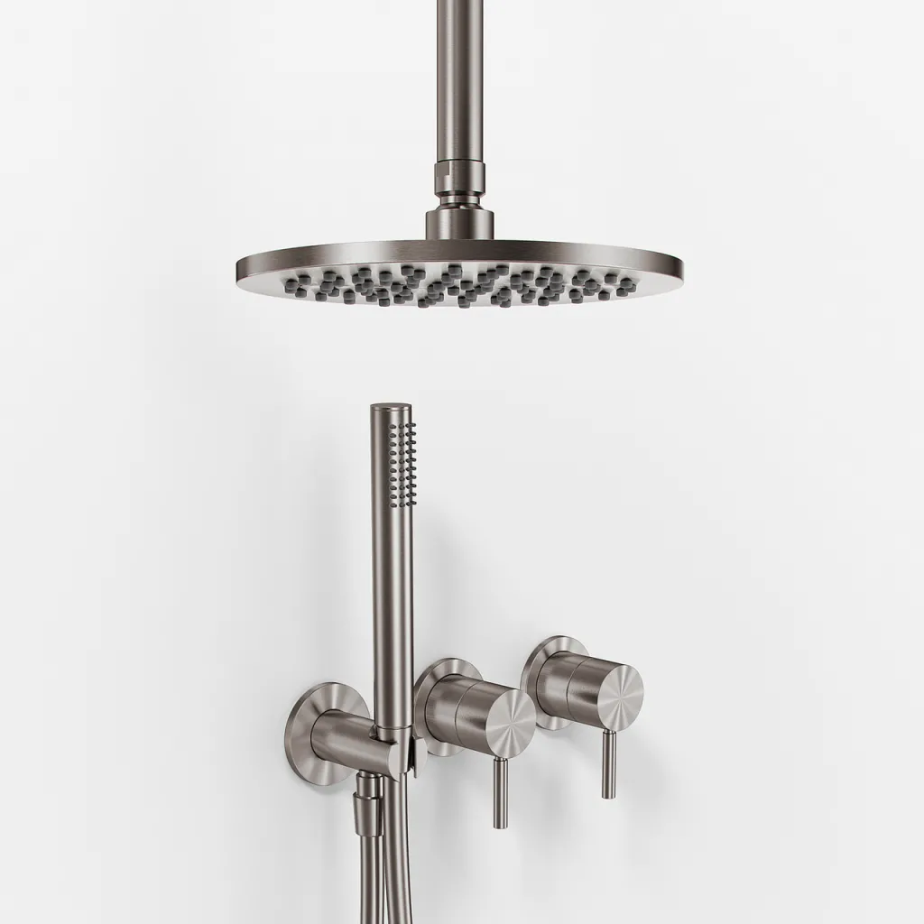 Semplice SBR801 S08 - Ø20 cm, Decke, PVD gebürsteter Stahl 