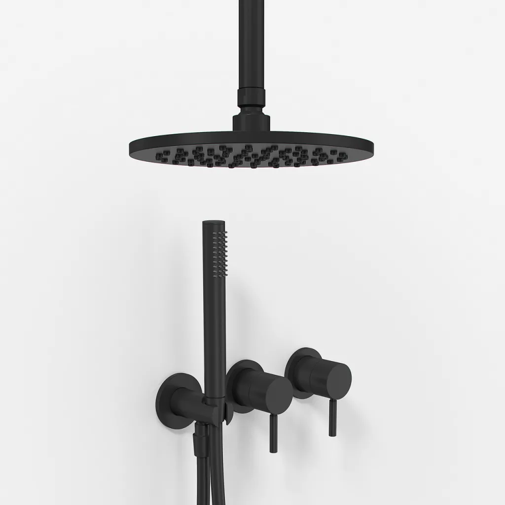 Semplice SBR801 S08 - Ø20 cm, Decke, Mattschwarz 