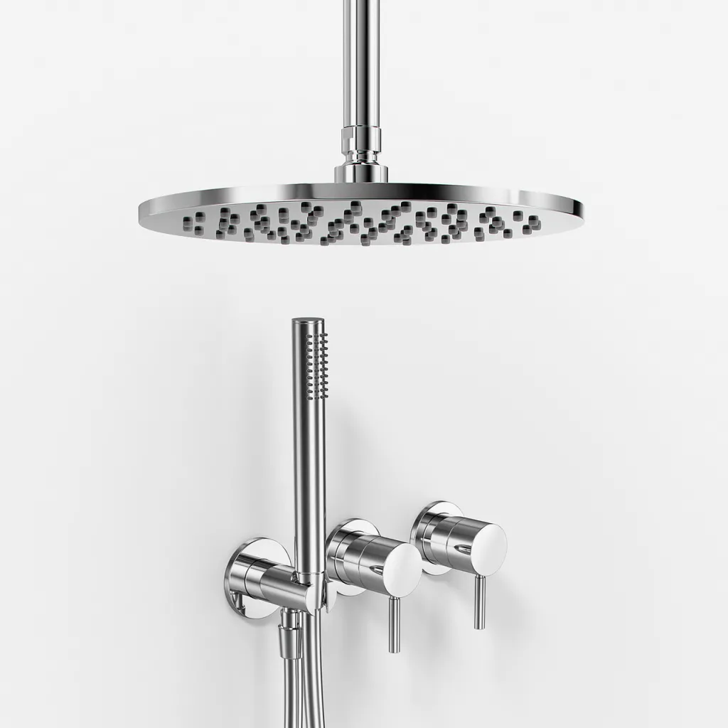 Semplice SBR801 S09 - Ø25 cm, Decke, Chrom 