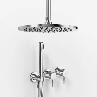 Semplice SBR801 S09 - Ø25 cm, Decke, Chrom 