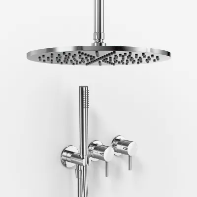 Semplice SBR801 S10 - Ø30 cm, Decke, Chrom 