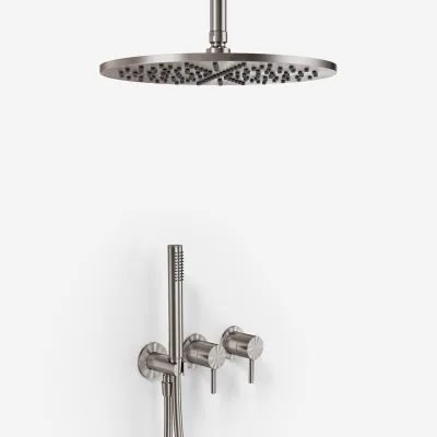 Semplice SBR801 S10 - Ø30 cm, Decke, PVD gebürsteter Stahl 