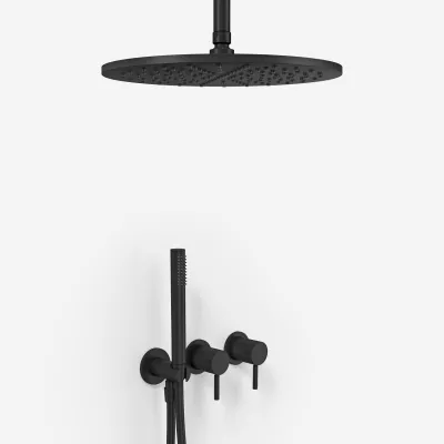 Semplice SBR801 S10 - Ø30 cm, Decke, Mattschwarz 