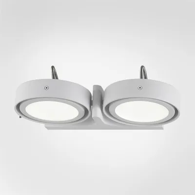Big A02 - Doppelt. LED-Wandleuchte mit Neigung, Mattweiß.