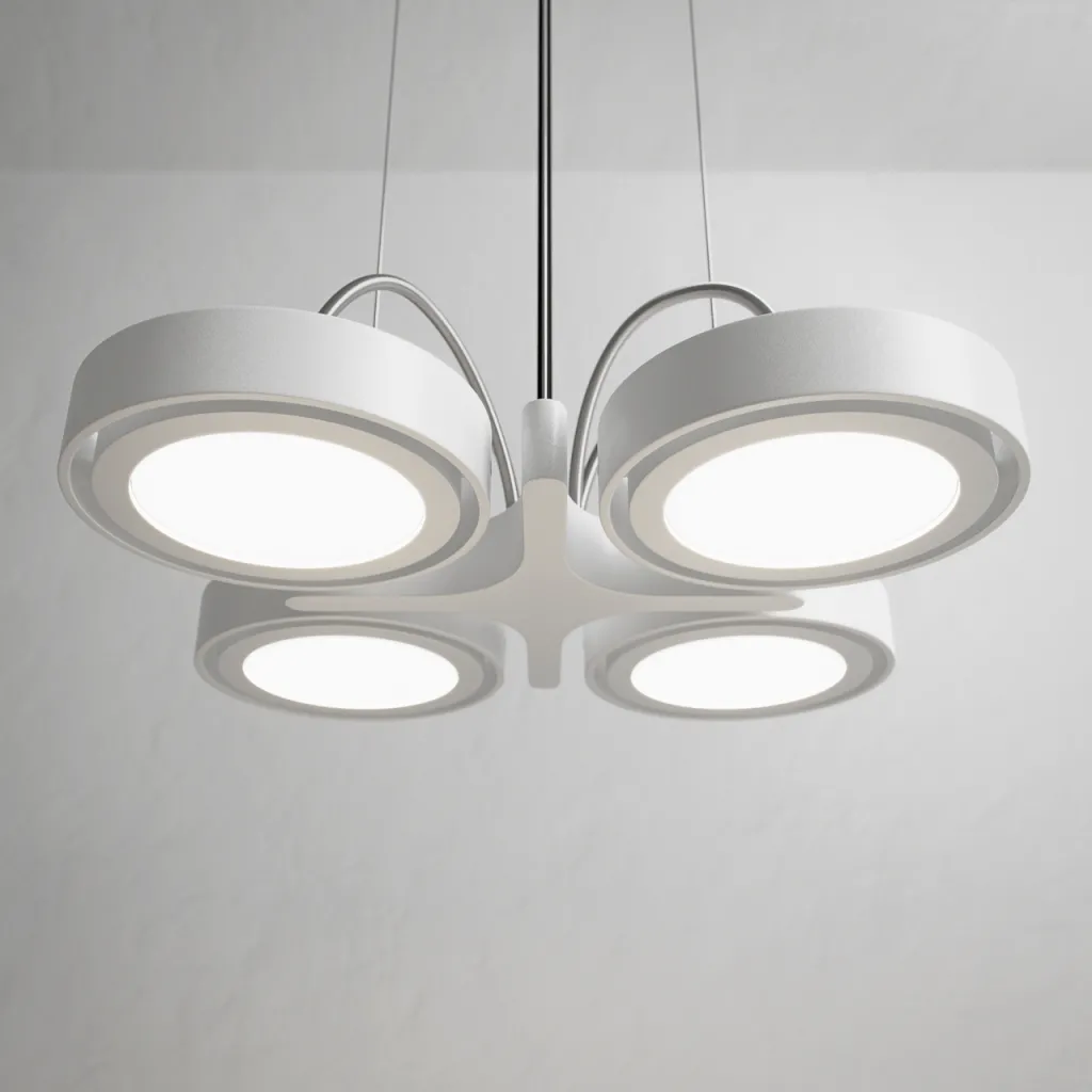 Big A04 - LED-Deckenpendel, Mattweiß