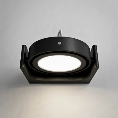 Big A01 - - LED-Wandleuchte mit Neigung, Mattschwarz