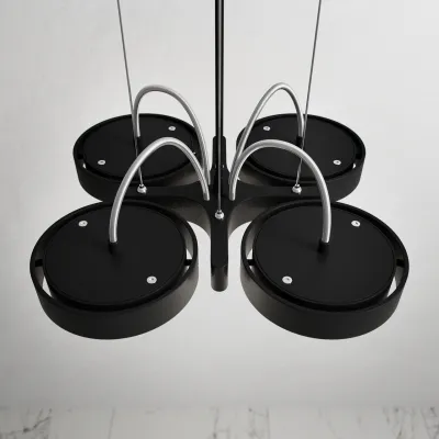 Big A04 - LED-Deckenpendel, mattschwarz