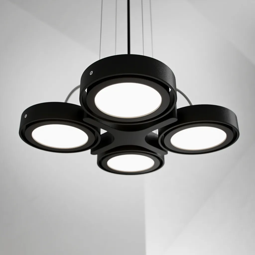 Big A04 - LED-Deckenpendel, mattschwarz