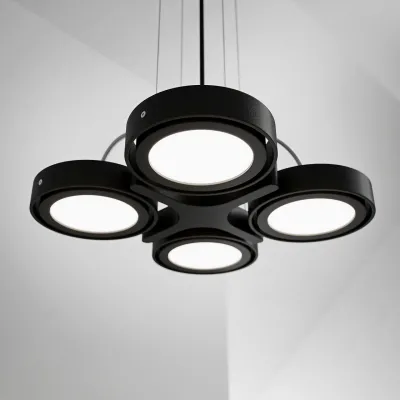 Big A04 - LED-Deckenpendel, mattschwarz