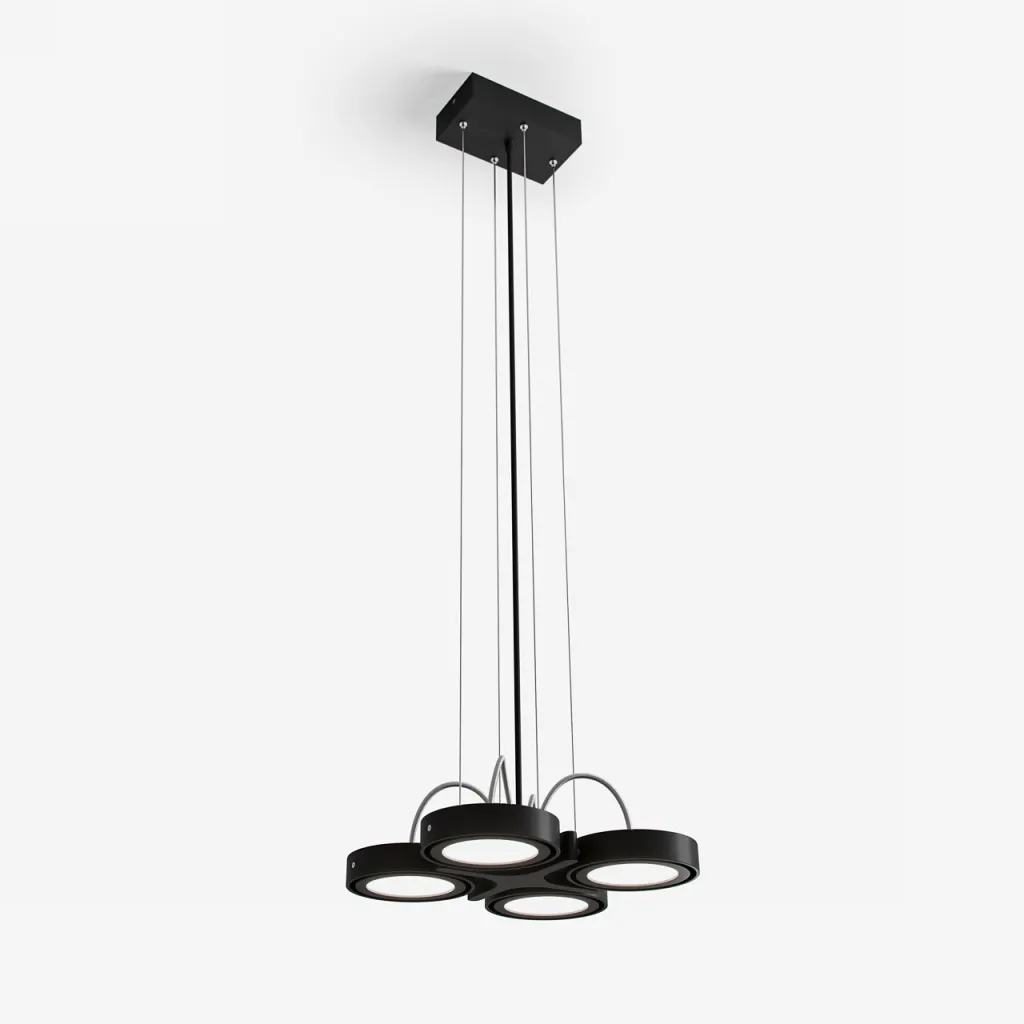 Big A04 - LED-Deckenpendel, mattschwarz