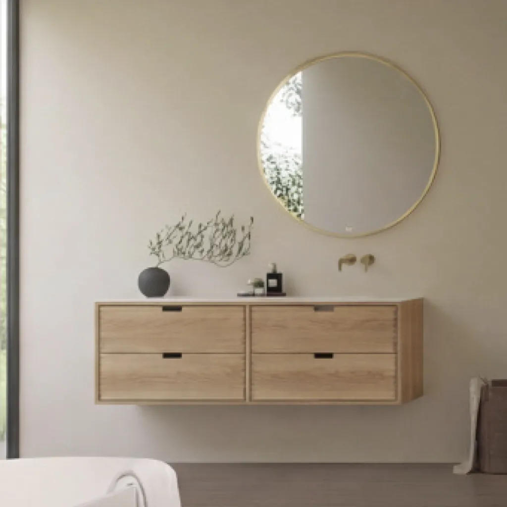 CPH Tapwork Soho 180R - MKII, Schrankfronten mit Fingerzapfung in Eiche Natur inklusive Mathvid SolidTec® Spüle