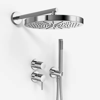 Semplice SBR901 S02 - Brauseset Ø28 cm, Wand, Chrom