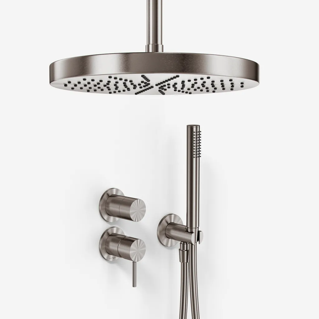 Semplice SBR901 S04 - Ø28 cm, Decke, PVD gebürsteter Stahl