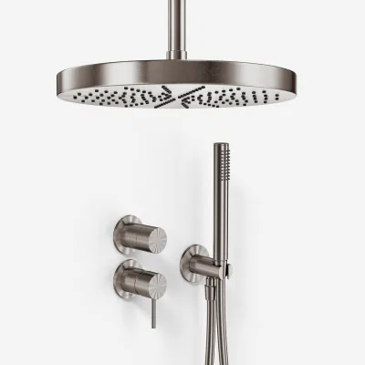 Semplice SBR901 S04 - Ø28 cm, Decke, PVD gebürsteter Stahl