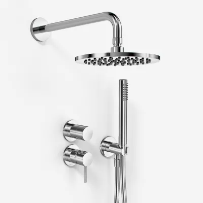 Semplice SBR901 S05 - Brauseset Ø20 cm, Wand, Chrom