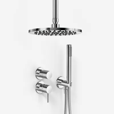Semplice SBR901 S08 - Duschset Ø20 cm, Decke, Chrom