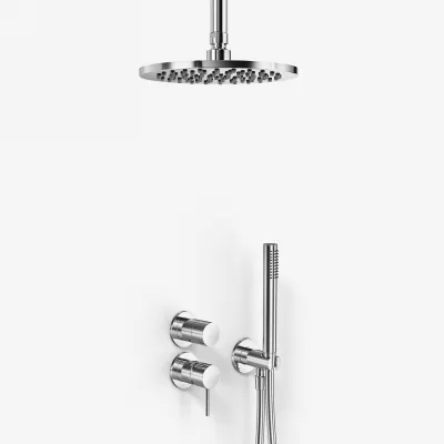 Semplice SBR901 S08 - Duschset Ø20 cm, Decke, Chrom