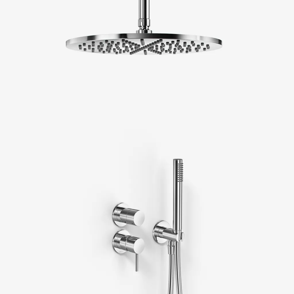 Semplice SBR901 S10 - Duschset Ø30 cm, Decke, Chrom 