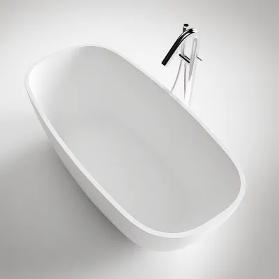 New Deep 180 - Badewanne 180x85, Massiv Mattweiß SolidTec®