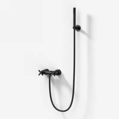 Fly Classic FBR204 S01 - Duschmischbatterie, Mattschwarz