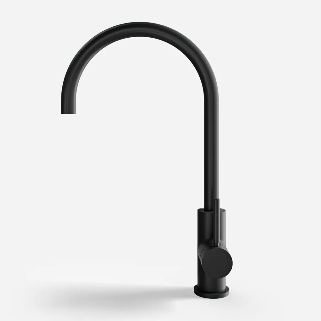 Semplice SKV101 - Küchenmischbatterie, Ø22-Auslauf, Mattschwarz