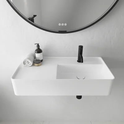 Coco 7R - 70x35 Spülbecken rechts, Mathvid SolidTec®