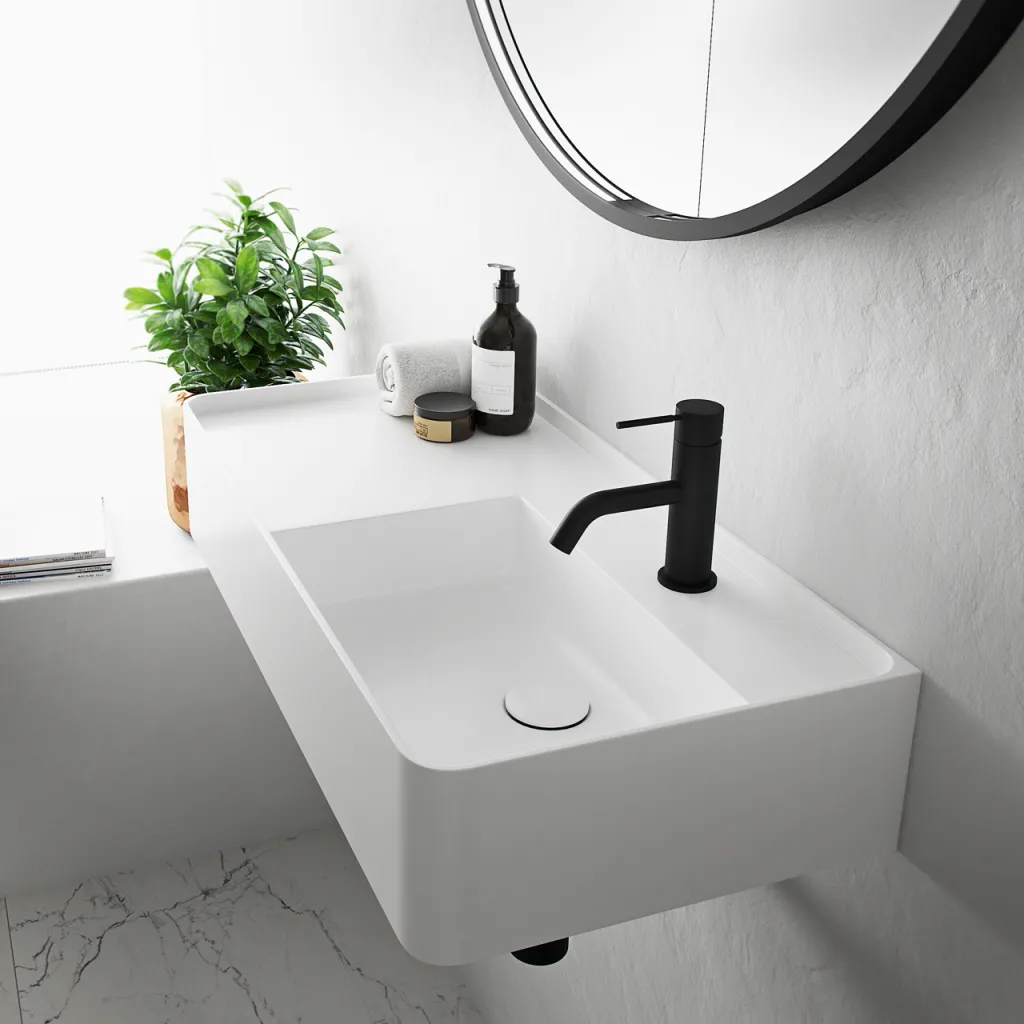 Coco 7R - 70x35 Spülbecken rechts, Mathvid SolidTec®