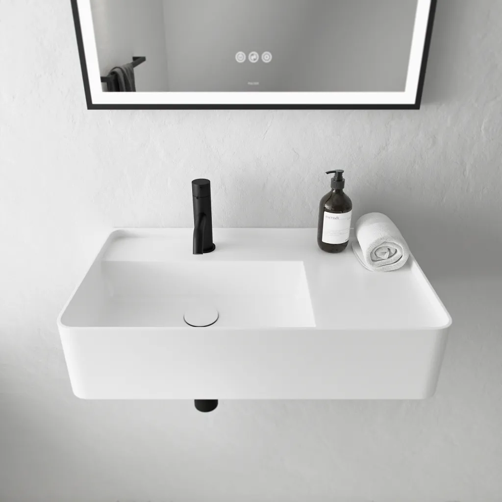 Coco 6L - Waschbecken 60x35 cm, Mathvid SolidTec®
