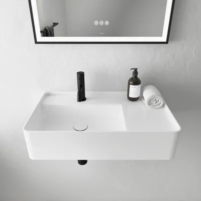 Coco 6L - Waschbecken 60x35 cm, Mathvid SolidTec®
